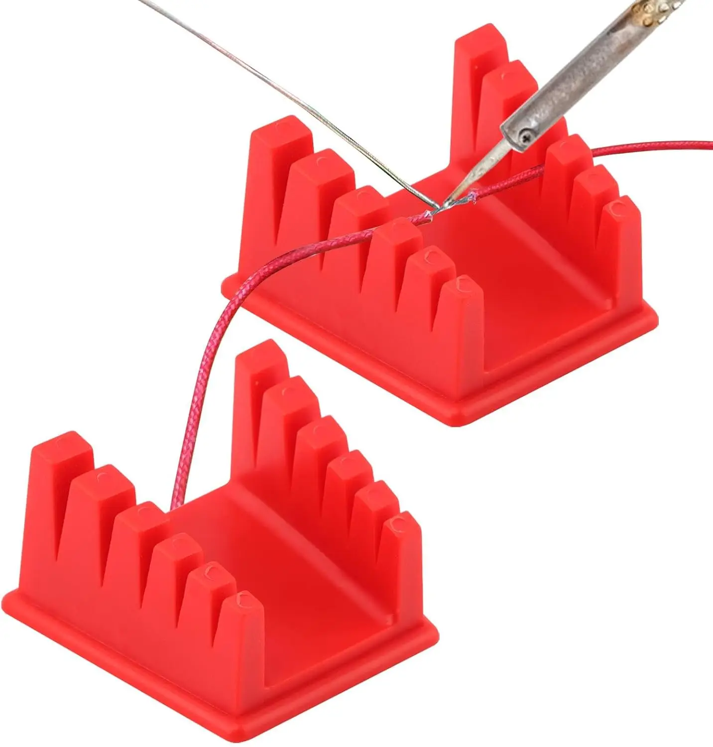 Soldering Station Soldering Tool Soldering Iron Stand Soldering Helping Hands 1Pcs Magnetic Helping Hands Soldering Station 5 Slots Wire Holder Clamp for Soldering Third Hand Soldering Iron Stand