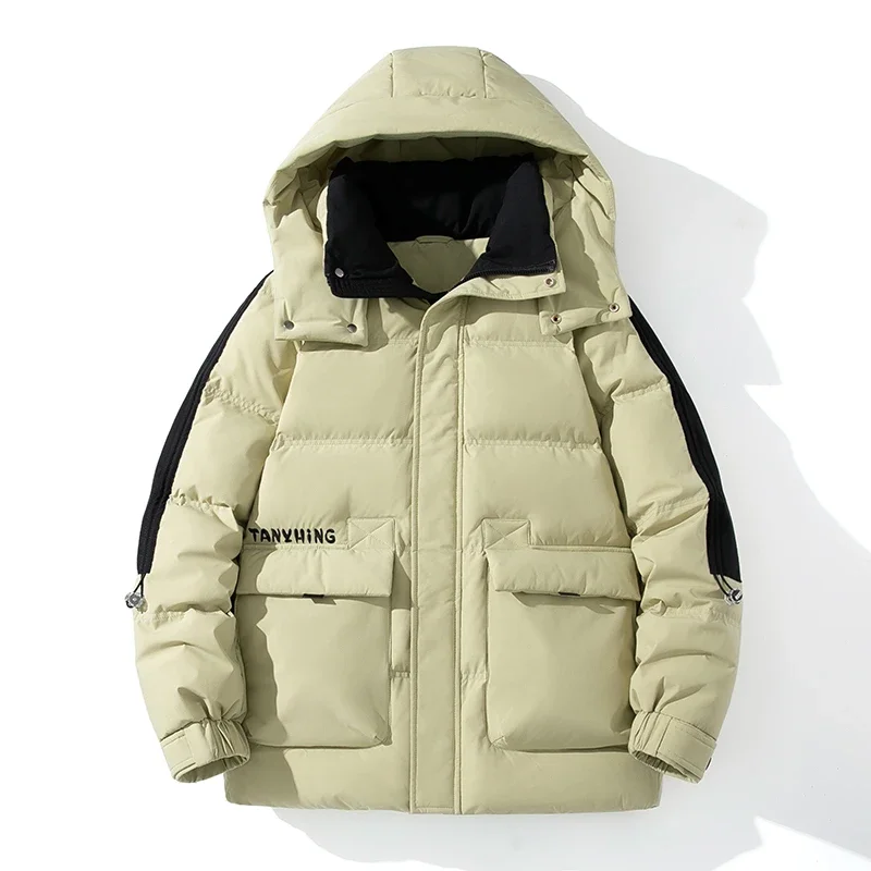 thumbnail image 1 of Chaquetas acolchadas ligeras de lujo para parejas, chaqueta corta de plumón, ropa de diseñador para hombre, ropa acolchada, abrigo de invierno cálido para hombre 2024, 1 of 5