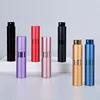 Wholesale 8ml  Metal aluminum refillable perfume bottle  cosmetic spray bottle  portable empty Atomizer perfume travel bottle 1