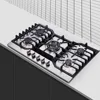 Gas Cooktop 5 High Efficiency Burners Gas Stovetop Stainless Steel Built-in Gas Stove Top Propane/Natural Gas Convertible 5