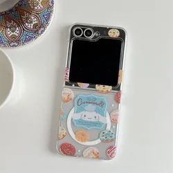 Cute Cartoon Puppy Magnetic Shockproof Phone Case Cover, Korean Style - Z Flip 5 (JH220 - 1)
