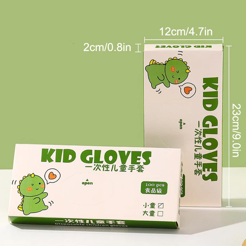 100pcs/box Latex Free Gloves TPE Disposable Gloves Transparent Non-Slip Acid Work Safety Food Grade Household Cleaning
