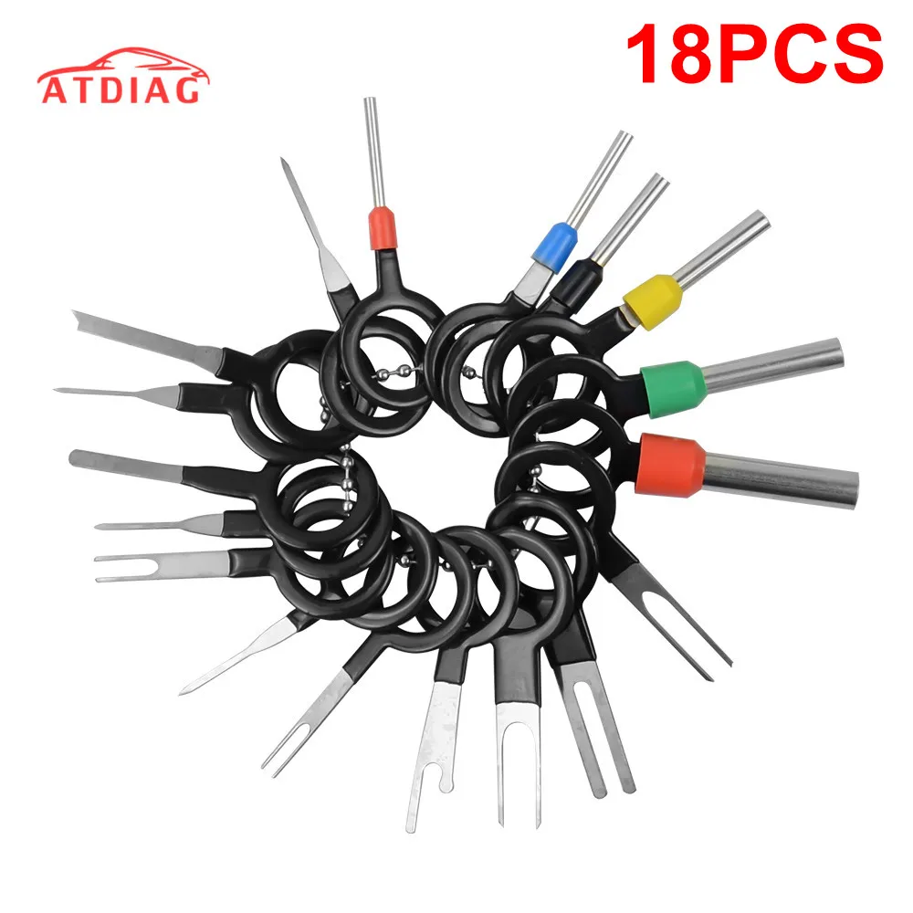 자동차 전기 와이어링 압착 커넥터, 터미널 제거 도구, BMW X1 X3 X5 X6 X7 1 3 5 6 7 시리즈 G20 G30 G11 F15 F16 G0, 18 개