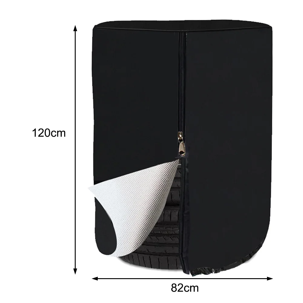 1pc Tire Cover For Storage 210D Oxford Fabric Tire Storage Bag Waterproof Zipper For Outdoor Indoor Wheel Cover Storage 5