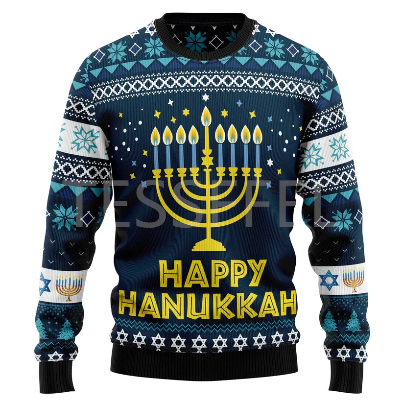 thumbnail image 1 of Suéter feo de Navidad para cosplay, dibujo de perro, gato, Papá Noel, tatuaje de manga larga, impresión 3D, otoño e invierno, jersey informal Harajuku 14, 1 of 5