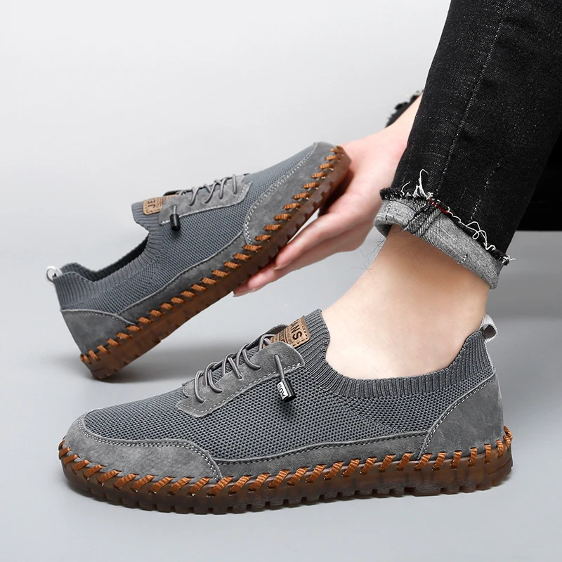 Men's shoes men's new soft-soled leather shoes men's leather business casual moccasin shoes trend 3