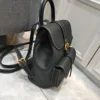 Luxury Handmade Natural Leather Backpack Women Vintage School Bags Small ,100% Real Cow Skin Female Shoulder Bag , Rucksacks 5