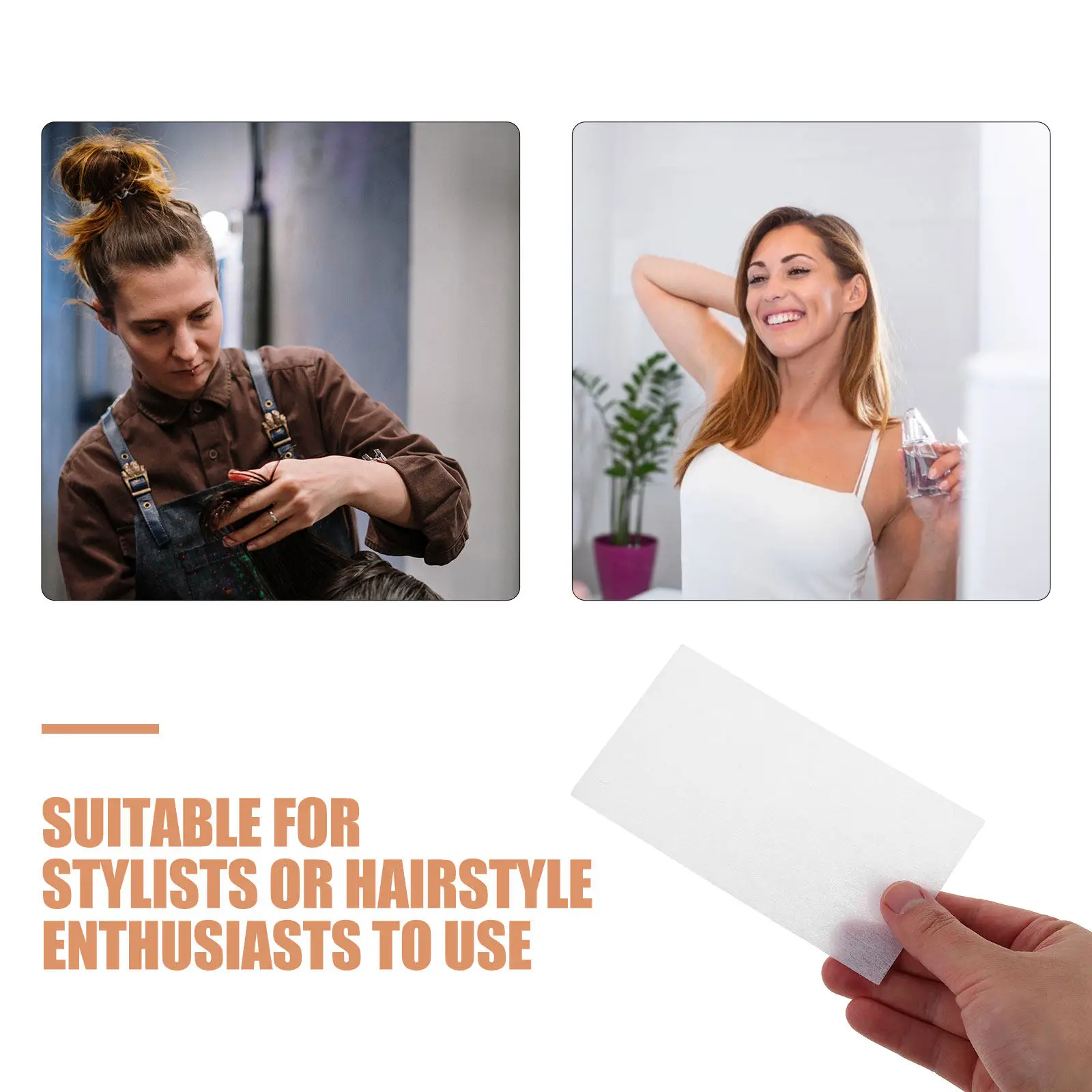 130매 퍼밍 헤어 페이퍼 시트, 무자극 엔드 페이퍼, 헤어 롤러 컬링 웨이브 퍼머넌트 스타일링 휴대용 살롱용