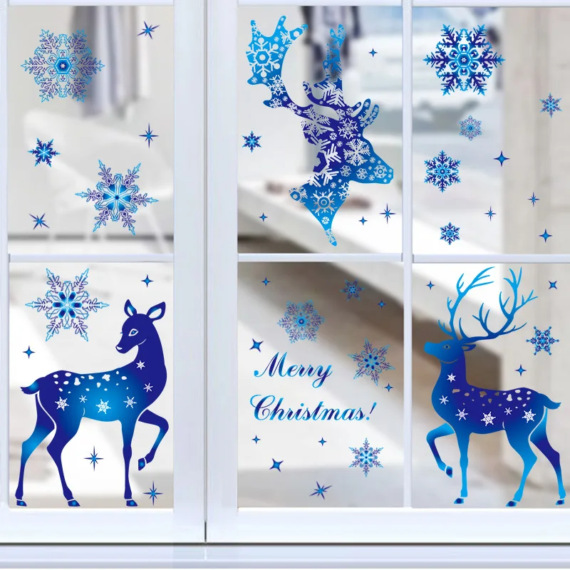 30cm20cmChristmasDecorationSnowflakeStickerGlassWindowDecor