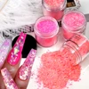 1oz Nail Acrylic Powder Mixed Hexagon Chunky Glitter Sequins For Nail Extended Builder Sculpture Gel Polish Acrylic Powder 6