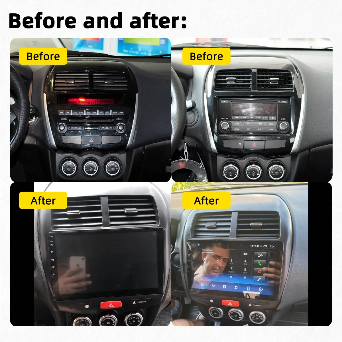 Автомагнитола 2 Din На Android Для Mitsubishi ASX 1 2010-2017.
