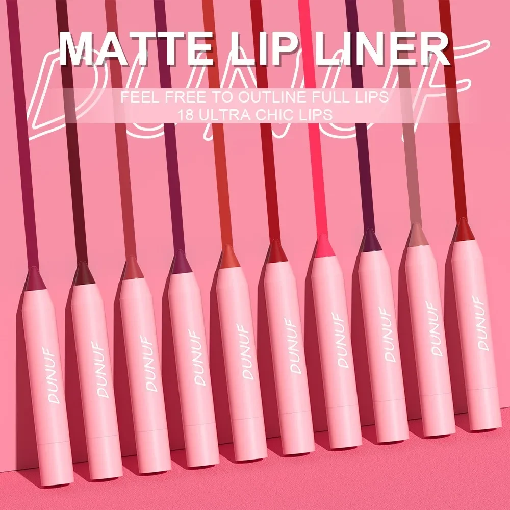 Nude Brown Lip Liner Pencil 18 Color Red Contour Tint Labial Makeup Waterproof Matte Lipstick Crayon Pen Lip Contouring Cosmetic 2
