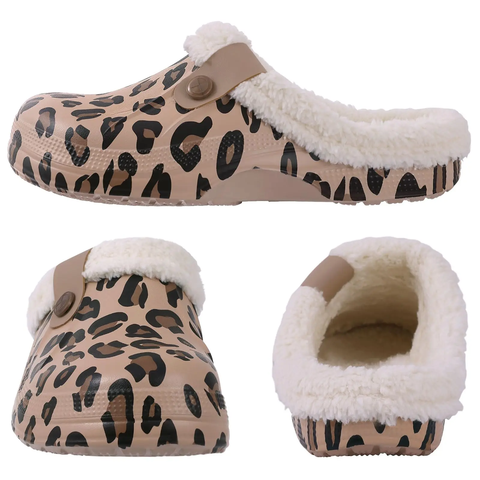 Waterproof Winter Slippers Warm Fluffy Outdoor Shoes