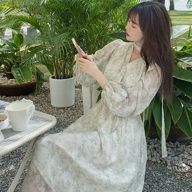 Рисунок 6 - Женское шифоновое платье миди с цветочным принтом