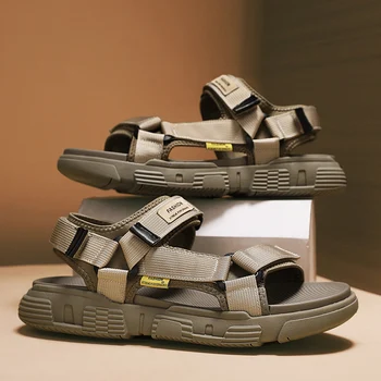 scarpe uomo scarpe da ginnastica Sandali da uomo estivi scarpe Casual da uomo in vera pelle sandali in pelle da uomo all'aperto per uomo scarpe da spiaggia scarpe da uomo romane 1