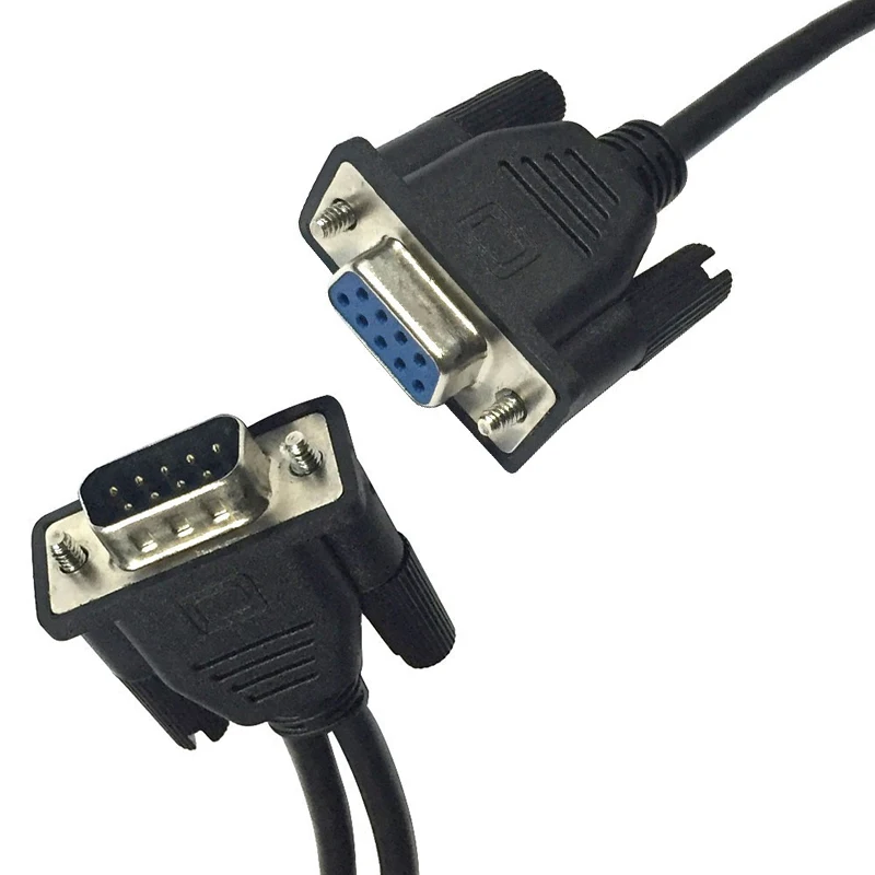 Data Cable Male to Female for Cash Register POS Display Serial Cable Splitter Directly Connected COM 2 in 1 DB9 9Pin 1 to2 Rs232