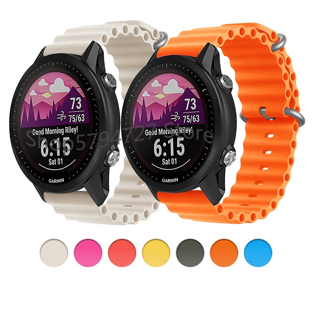 

For Garmin Forerunner 255 255m 245 245m 645 Music Venu 2 Plus Silicone Strap Bracelet 20mm 22mm Watch Band