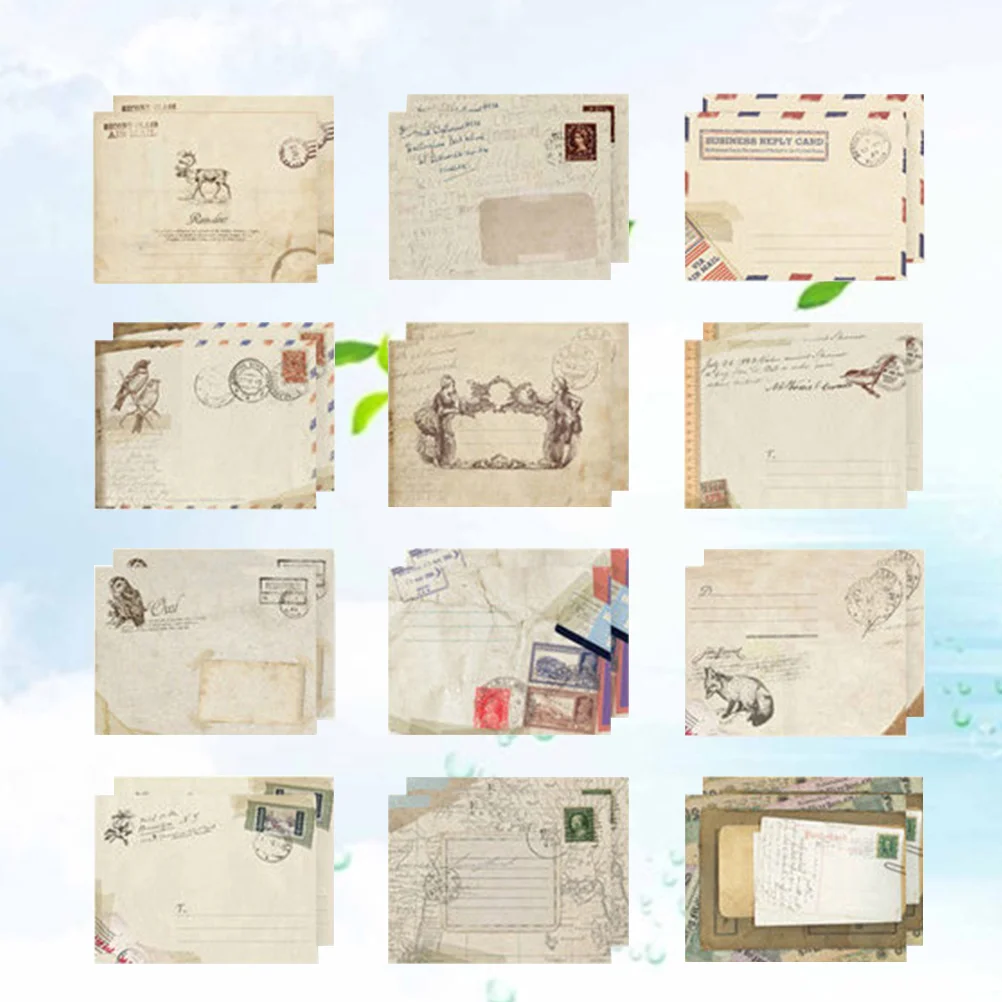 

48pcs Retro Mini Envelope Small Colorful Storage Decor Envelopes for Scrapbooking Gift