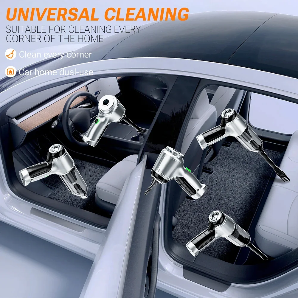 SZUK 638000Pa Car Vacuum Cleaner 4 in1 Powerful Wireless Cleaner Cleaning Machine Portable HandHeld Mini Vacuum for Car