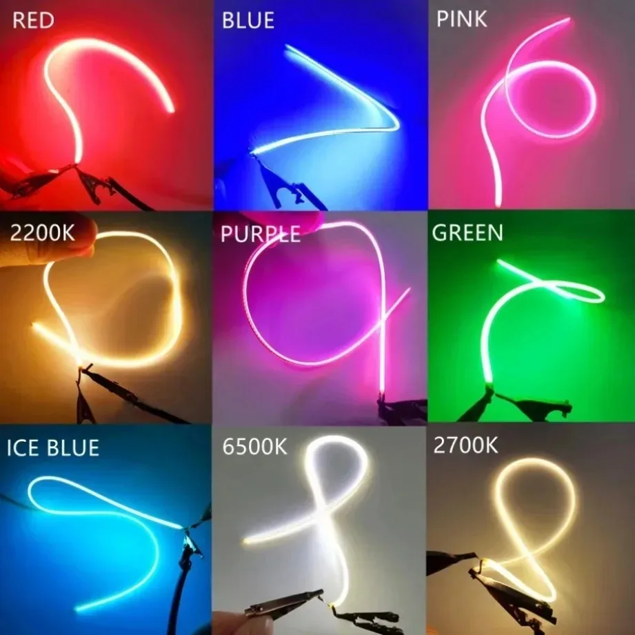 300mm LED 동일한 끝단 필라멘트 3V 초슬림 플렉시블 스트립 레트로 에디슨 전구 필라멘트 DIY 다이오드 부품 DIY 램프 전구 제작용