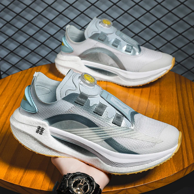Herren Freizeitschuhe Mit Drehverschluss Und Atmungsaktivem Mesh_voghion.com