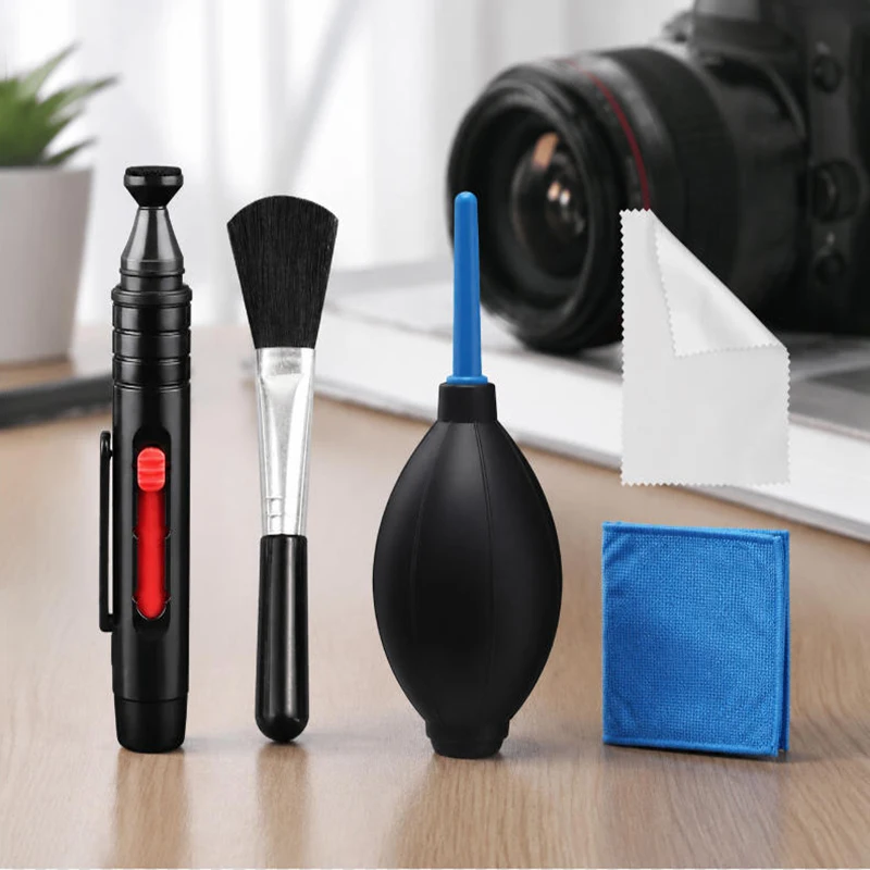 Camera Cleaning Kit – Air Blower, Lens Brushes, Cleaning Pen & Cloth for Lenses, Filters, Sensor & LCD Screen