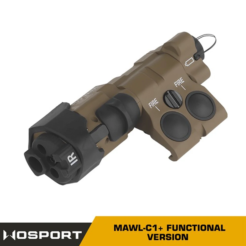 Tactical Outdoor MAWL-C1 functional Flashlight Green Laser/Red laser Rail Mount Side-to-side Interchange Laser Sight Tactical Flashlight