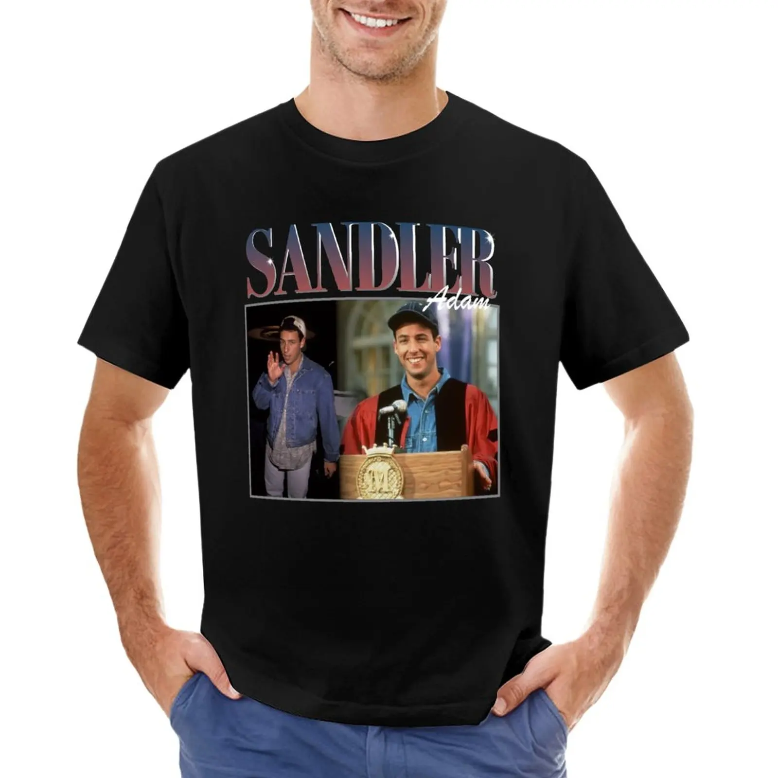 

adam sandler T-Shirt quick-drying summer top mens plain t shirts