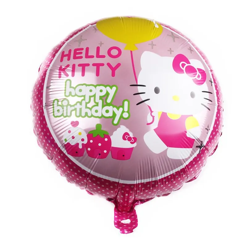 thumbnail image 1 of Globos de aluminio de Hello Kitty de 114 cm, globos tridimensionales grandes en 3D para niños, adultos, cumpleaños, bodas, decoración, suministros para fiestas, 1 of 5