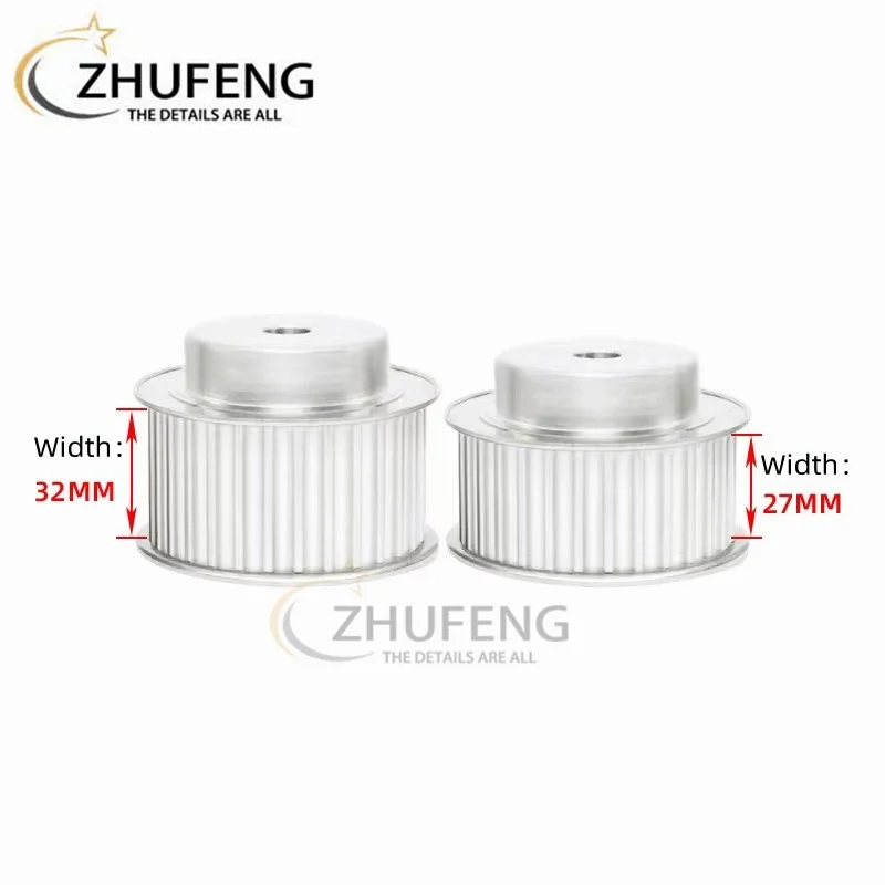 ZHUFENG HTD 타이밍 풀리 알루퍼 표준 부품, 8M, 8M18T, 22T, 26T, 30T, 32T, 35T 너비, 27mm, 32mm, 프로세스 보어 10mm, 12mm