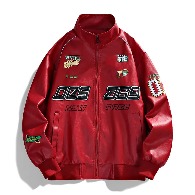 Vestes de moto en cuir pour hommes
