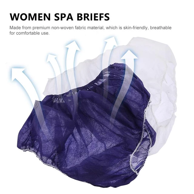 Disposable Underwear Panties Briefs Travel Spa Underpants Saunasalon  Nonwoven One Time Period Pregnant - AliExpress