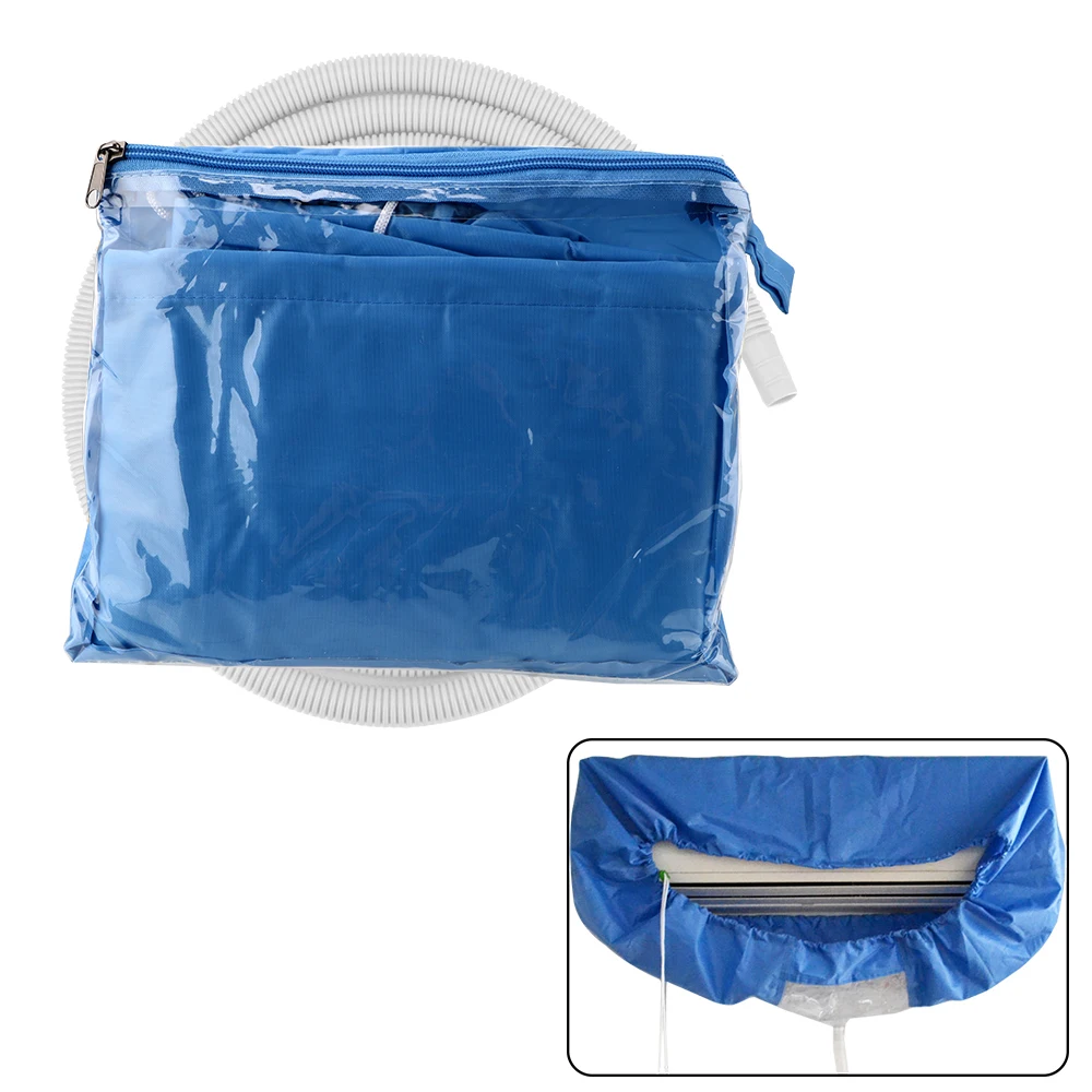 Air Conditioning Cover Protective Dust Cover Wall Mounted Air Conditioning Covers Air Conditioner Cleaning Tightening Belt For 1-3P Washable
