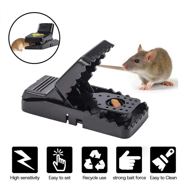 Mouse Traps 6 Pack - for Indoor Outdoor, Small or Big Mice Traps for House  Indoor,Reusable Mousetrap Safe Quick Effective Mouse Catcher for Home