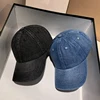Fashion Denim Baseball Cap For Women Men Solid Color Adjustable Outdoor Sun Visors Hat Punk Hip Hop Dad Trucker Ponytail Caps 3