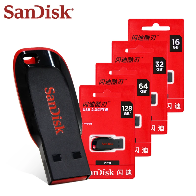 להב sandisk 2.0 cusb כונן הבזק cz50 כונן הבזק usb 64 ג 'יגה-b 32 ג' יגה-b 16 ג 'יגה-b 16 ג' יגה-b