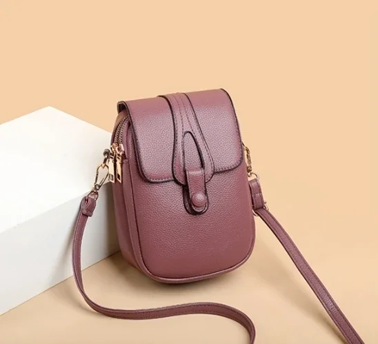 Mini sac femme bandoulière téléphone compact polyvalent chic