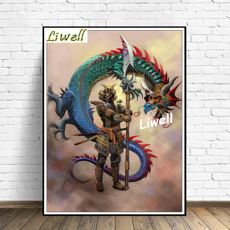5d Full Drills Black And Blood Japanese Sakura Samurai Diamond Painting Art Bushido Warrior Mosaic Cross Stitch Home Decor Gift