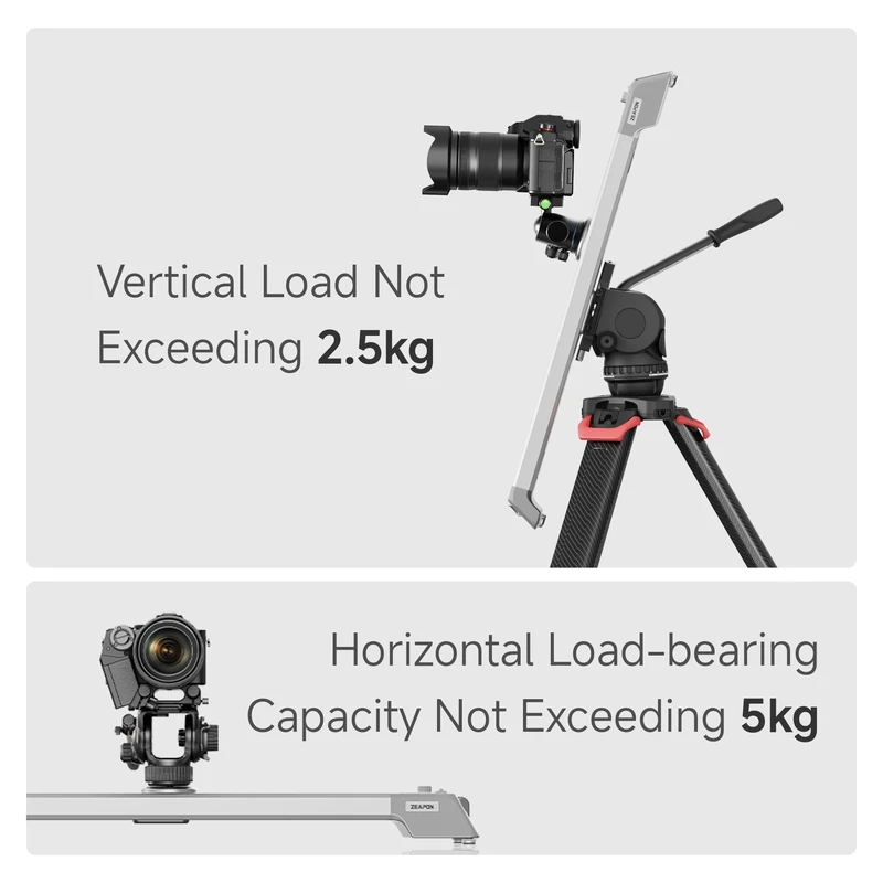 ZEAPON EVO D40 EVO D60 전동 슬라이드 레일 카메라 비디오 전동 트랙 DSLR/미러리스 카메라용