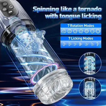 Automatic Sucking Rotating Male Mastubator Blowjob Masturbation Cup Equipment Vagina Pocket Machines Adults Sex Toys For Men Man