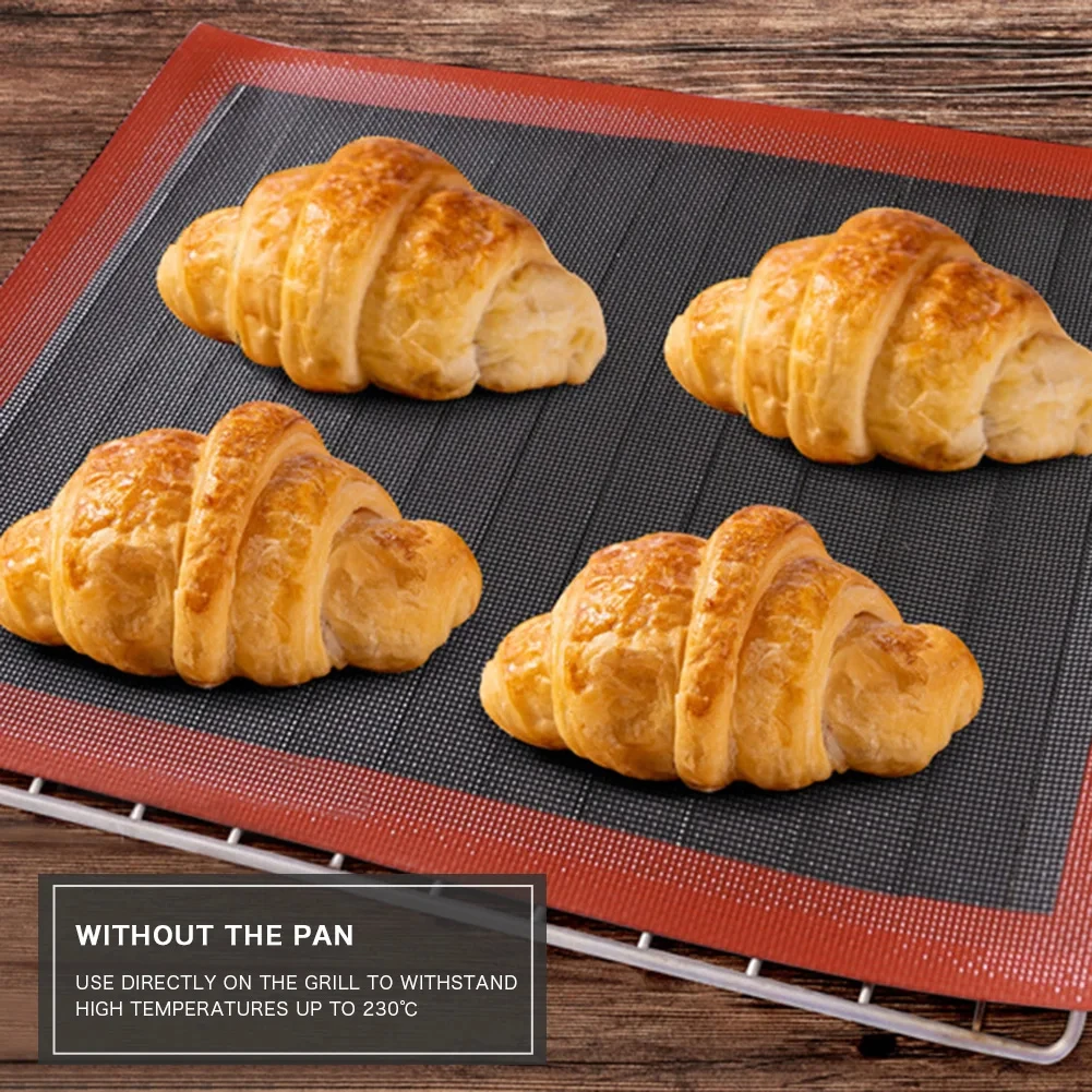 Heat Resistant Oven Sheet Liner Non Stick Silicone Baking Mat For Kitchen Cookie Biscuits Cake Perforated Puff Mat Pastry Tool