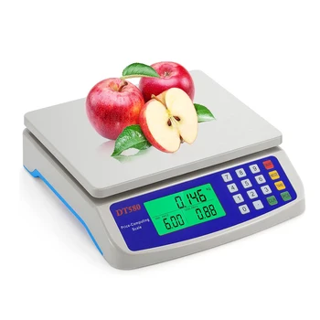 Bilancia elettronica da 30 kg/1 g Bilancia digitale LCD ad alta precisione Bilancia da cucina con piattaforma Bilancia per alimenti ricaricabile/batteria 1