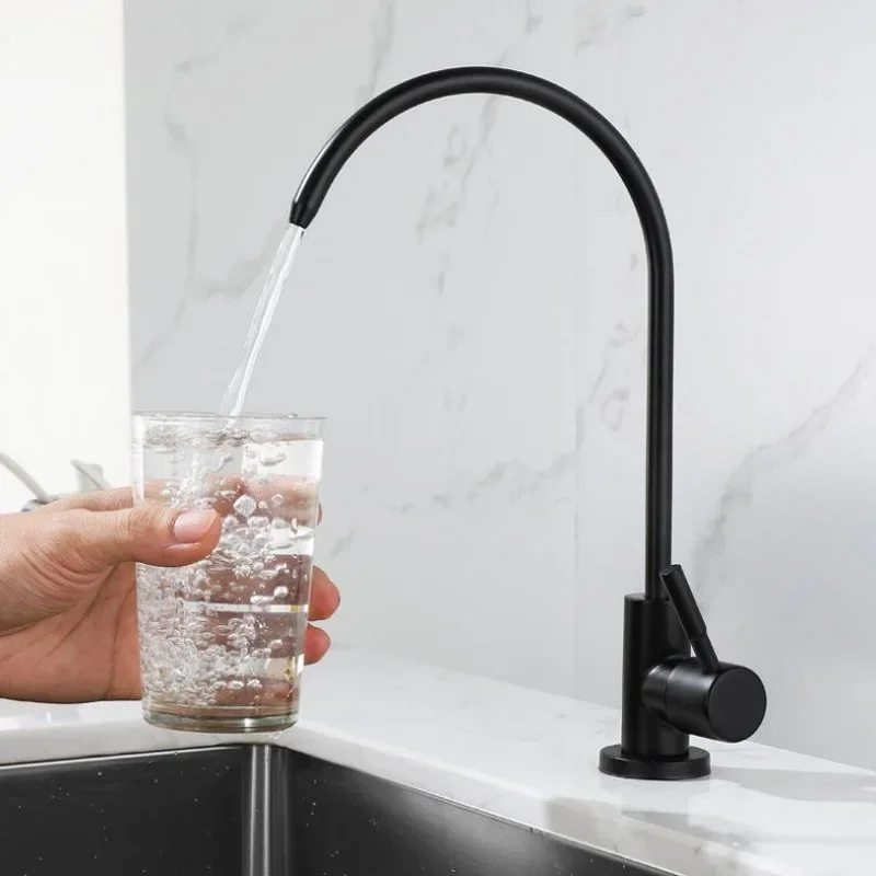 1/4" Kitchen Faucets Direct Drinking Tap Water Purifier for Kitchen Sink Anti-Osmosis Purifier tapSUS304 kitchen faucets water purifier