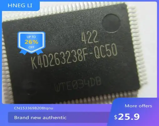 Free shipping   IC  new% K4D263238F-QC50