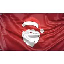 

Santa Claus Flag Unique Print, 3x5 Ft / 90x150 Cm