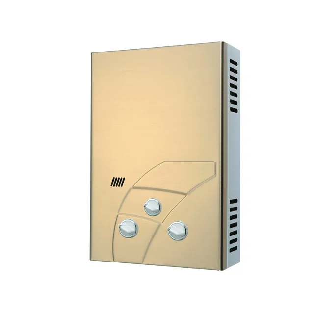 Winter Ice BathWall Mounted Geyser Flue Type And Instant Yellow Colored Steel Gas Hot Water Heater