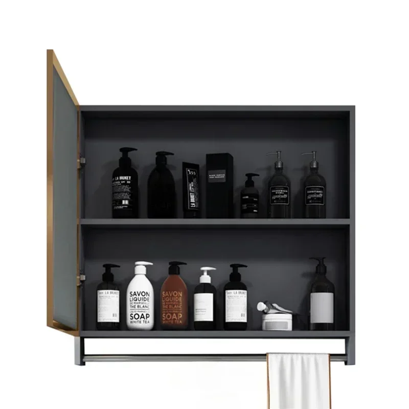 Simple Bathroom Cabinets Wall-mounted Vanity with Sink Storage Mirror Cabinets Aluminium Home Furniture Muebles Ba&ntilde;o FYBC