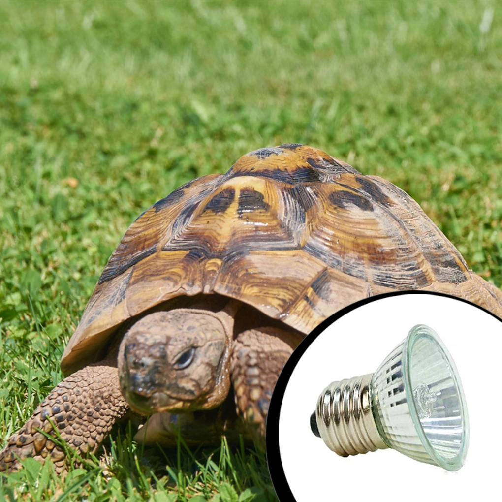 25/50W Reptile Heating Lamp E27 UVA+UVB 3.0 Pet Heat Lamp Turtle Basking UV Light Amphibians Lizards Temperature Controller reptile heating lamp