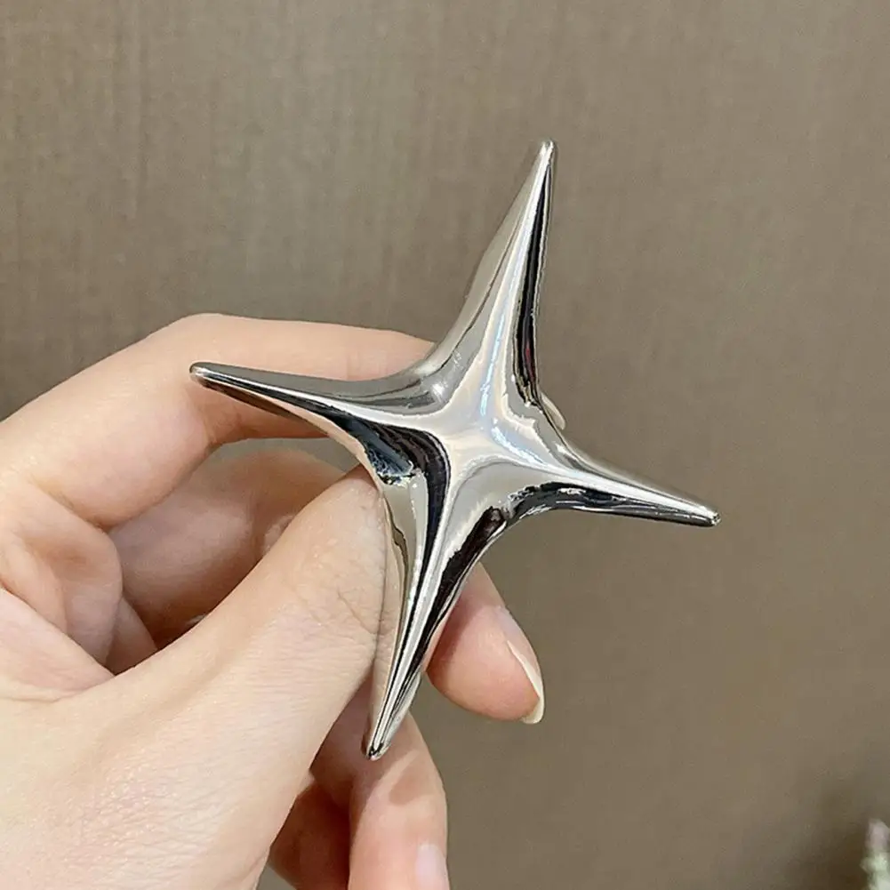 女性のための4つの尖った星のブローチ,エレガントで豪華な