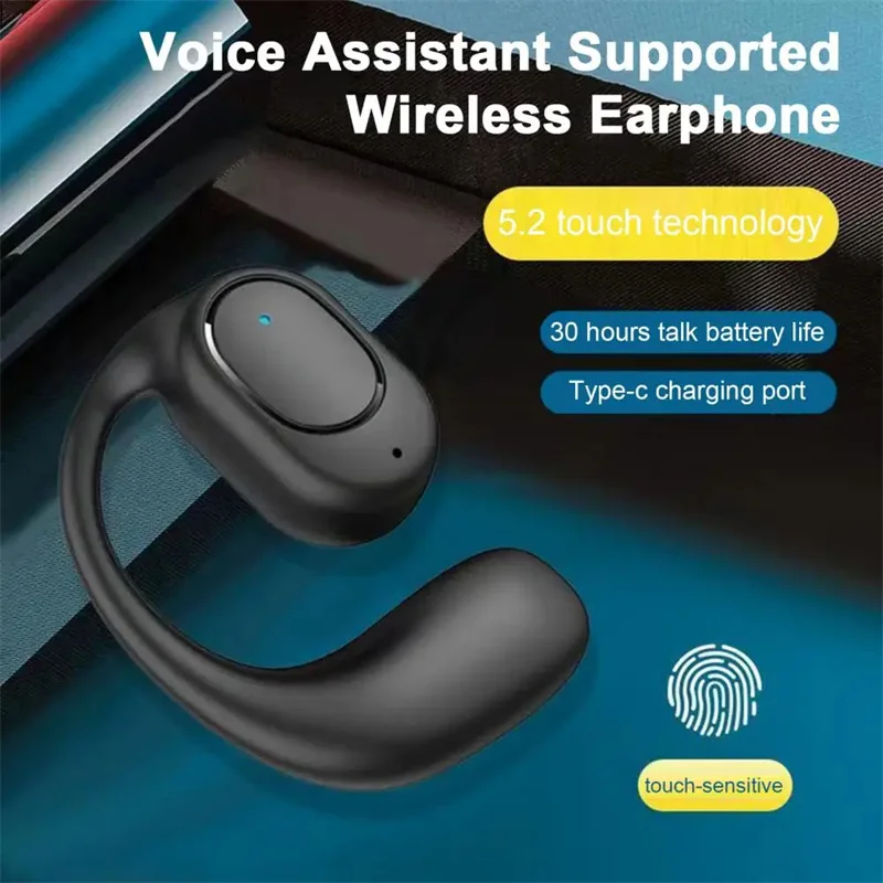 Wireless Headphones Bluetooth Headset With Microphone Bone Conduction Handsfree Noise Canceling Earphones For Driving Audifonos 2